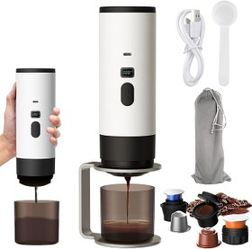 تصویر اسپرسو ساز مسافرتی مدل XYD-003 3IN1 رنگ سفید 