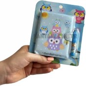 تصویر دفترچه یادداشت خودکار دار طرح جغد 