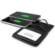 تصویر کیف پول چرمی و شارژر همراه زئوس 4000 میلی آمپر Zhuse 4000mAh Power Bank And Card Package