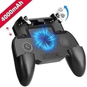 تصویر کنترلر بازی موبایل با پاور بانک 4000mAh و فن خنک کننده ، کنترلر PUBG Mobile Controller Gamepad L1 R1 Aim and Shoot Trigger ، Remote Grip Joystick برای 4.7-6.5 اینچ گوشی آندروید IOS Mobile Game Controller with 4000mAh Power Bank and Cooling Fan, PUBG Mobile Controller Gamepad L1 R1 Aim and Shoot Trigger, Joystick Remote Grip for 4.7-6.5" iPhone Android iOS Phone Accessories