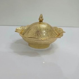 تصویر قندان بیضی طلایی 