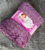 تصویر پتو مسافرتی ضخیم رنگ طوسی برند تیسا تک نفره 