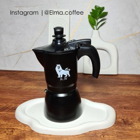 تصویر موکاکرم موکاپات پمپی ۳کاپ رنگی - نقره‌ای Coffee maker