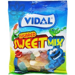 تصویر پاستیل شکری میکس ( بدون گلوتن ) 100 گرم ویدال – vidal 