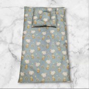 تصویر تشک و بالش فرم دهی سر نوزاد پارچه ترک 