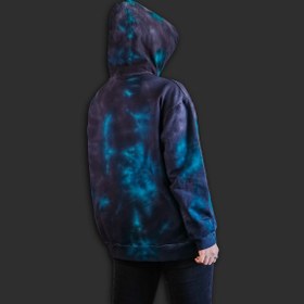 تصویر هودی تای دای ( شیبوری ) مدل رعد و برقی Lightning Tie Dye Hoodie