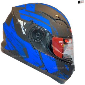 تصویر کلاه کاسکت ردلاین - فک متحرک عینک دار مدل 935 