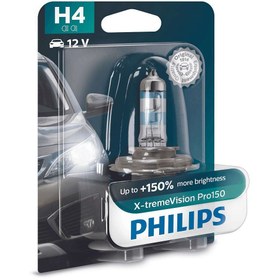 تصویر لامپ هالوژن H4 مدل اکستریم ویژن %Pro 150 فیلیپس – Philips (یک عددی) ا Philips H4 X-Treme Vision Pro150 lamp Philips H4 X-Treme Vision Pro150 lamp