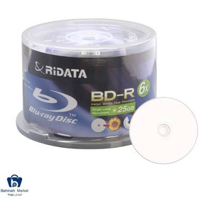 تصویر بلوری خام ری دیتا مدل A1 با ظرفیت 25 گیگابایت بسته 50 عددی ا RiDATA A1 25GB Pack of 50 Blu-Ray Disc RiDATA A1 25GB Pack of 50 Blu-Ray Disc