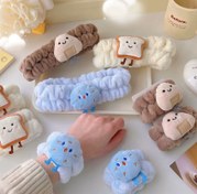 تصویر هدبند و دستبند حوله ای 