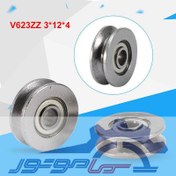 تصویر بلبرینگ V623ZZ ابعاد 3x12x4mm 