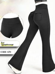 تصویر لگ کارگو دمپا بوت کات زنانه کد ۰۰۱ 