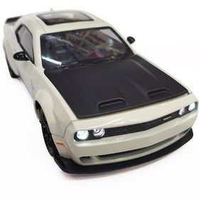 تصویر دوج چلنجر هلکت مشکی 1:24 - مشکی Dodge Challenger SRT Hellcat