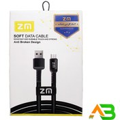 تصویر کابل شارژ MICRO USB برند ZM مدل SOFT DATA CABLE ZM MICRO USB soft data Cable