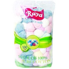 تصویر پنبه توپکی رنگی رایا Raya Coloured Hygienic Cotton Ball