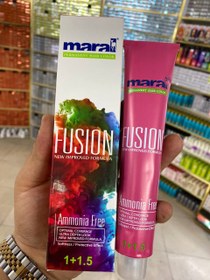 تصویر رنگ مو فاقد آمونیاک مارال (Maral) مدل Fusion شماره 7.573 رنگ گندمی حجم 100 میلی‌لیتر رنگ مو مارال