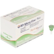 تصویر سوزن قلم انسولین بی دی مدل Micro-Fine سایز 4 میلی‌متر 100 عددی 