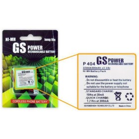 تصویر باتری شارژی تلفن بیسیم جی اس پاور مدل GS POWER P 404 