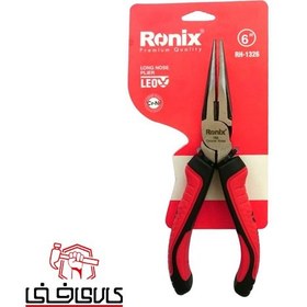 تصویر دم باریک سری لئو سایز 6 رونیکس RH-1326 Ronix RH-1326 Leo Long Nose Plier Series