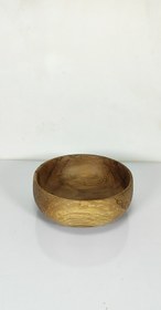 تصویر کاسه چوبی(چوب گردو) wooden bowl