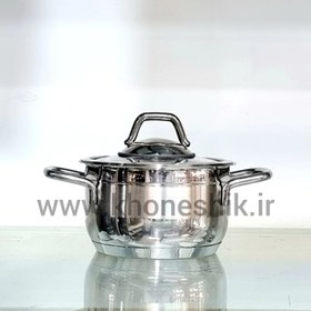 تصویر قابلمه استیل سوفرام ترک مدل سافت سایز 12 Sofram Turk Steel Pot Soft Model Size 12