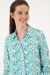 تصویر شومیز زنانه نعنایی یو اس پولو 