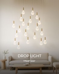 تصویر لوستر آویز مدرن دراپ لایت 1 شاخه – Drop Light 