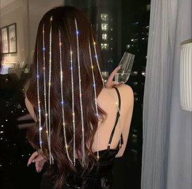 تصویر ریسه مو نگینی 