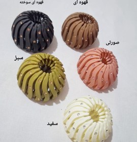 تصویر گیره چنگکی نگین دار 