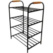 تصویر جاکفشی دسته چوبی 4 طبقه آس کد 7363 