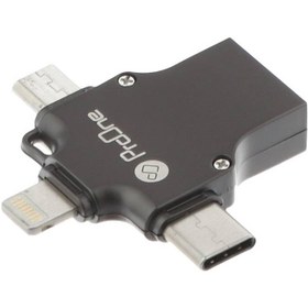 تصویر مبدل USB به MicroUSB / LIGHTNING / TYPE C پرووان مدل PCO04 PROONE USB to micro-Lightning-Type C adapter model PCO04