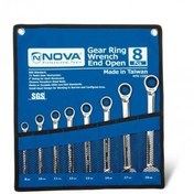 تصویر سری آچار یک سر جغجغه ای یک سر تخت نووا مدل NTG1320 