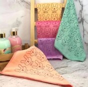 تصویر حوله آشپزخانه طرح خرگوش سایز ۳۰*۳۰ سانتی متر 