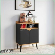 تصویر مینی کافی بار و کنسول جمع‌وجور مدل KF126 | عرض ۶۰ سانت 