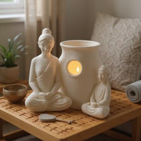 تصویر گلدان طرح مدیتیشن 