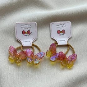 تصویر کش مو پروانه رنگی 