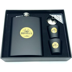 تصویر ست کادویی قمقمه جیبی دو شات کد b355 