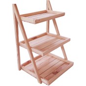 تصویر اسنتد سه طبقه چوبی 