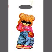 تصویر نایلون طرح دار طرح Mrs Teddy کیسه 25 کیلویی 