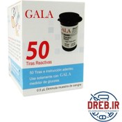 تصویر نوار تست قند خون گالا بسته 50 عددی - Gala Blood Glucose Test Strips Pack of 50 