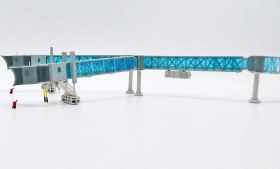 تصویر ماکت پل اتصال هواپیما | Jc Wings 1:400 Airport Passenger Bridge 3pcs 