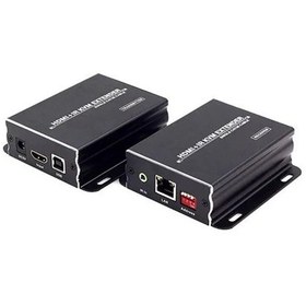 تصویر کی وی ام اکستندر لایم استون مدل LS-HKE120 طول 120 متر Limestone LS-HKE120 120M HDMI And USB Extension Device