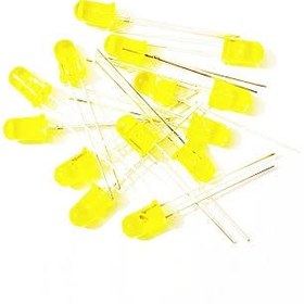 تصویر LED زرد 3mm بسته 10 تایی 