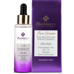 تصویر سرم صورت بلک بری حاوی ۱۰% نیاسینامید و زینک مناسب پوست چرب حجم ۴۰ میلی‌لیتر 