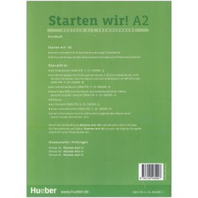 تصویر کتاب زبان آلمانی اشتارتن ویر Starten Wir A2 کتاب دانش آموز رنگی و کتاب کار رنگی تحریر کتاب زبان آلمانی اشتارتن ویر Starten Wir A2 کتاب دانش آموز رنگی و کتاب کار رنگی تحریر