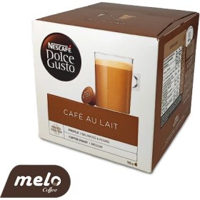 تصویر کپسول قهوه دولچه گوستو کافه اوله Nescafé Dolce Gusto cafe Au Lait intenso