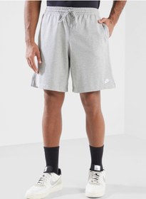 تصویر شلوارک بافت کلاب برند Nike Club Knit Shorts