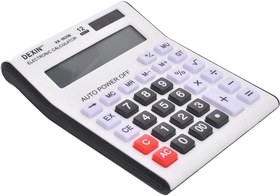 تصویر ماشین حساب Dexin Calculator 12 Digitals, Dual Power, White, KK-8825B 