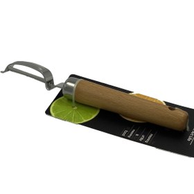 تصویر پوست کن دسته چوبی | برند شینگیا 