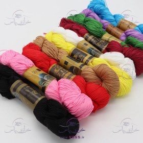 تصویر پک ۱۰ رنگ نخ مرسریزه ۵۰ گرمی 